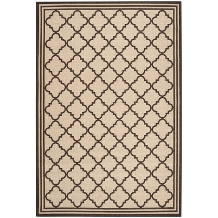 Safavieh 6 ft. -7 in. x 6 ft. -7 in. Beach House Collection Round Rug - Creme & Brown BHS121U-6R